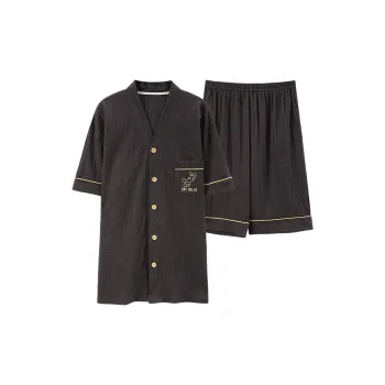 Follow The United States Pajama Set Men's Gray Brown