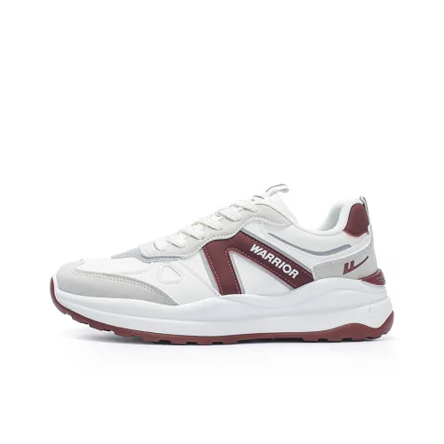 WARRIOR Casual Shoes Men Low-Top Beige/Burgundy