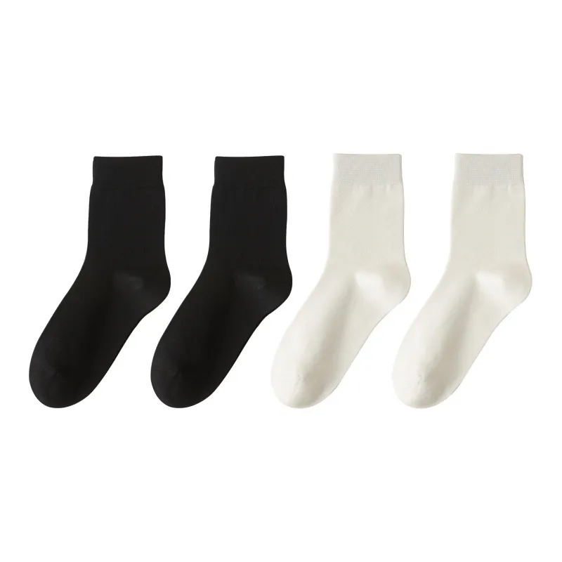XXLLG Mid Calf Socks Men's 4 Pack-9