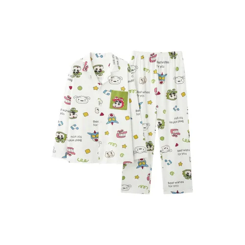 Maultiay Pajama Set Men's White