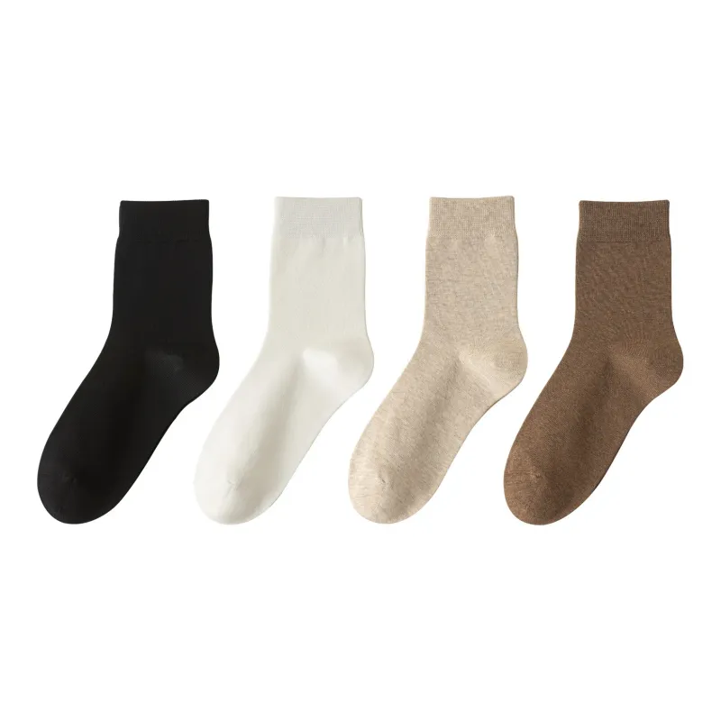 XXLLG Mid Calf Socks Men's 4 Pack-14