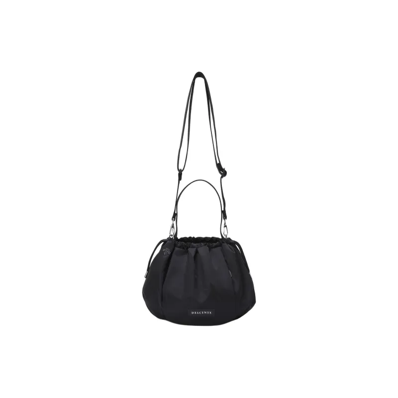 DESCENTE Polyester Bucket Bag, Handbag, Shoulder Bag, Crossbody Bag Women's Black-1