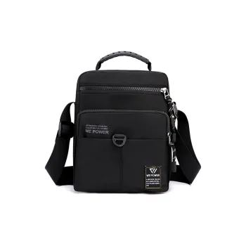 Venerable Brahma Nylon Fabric Crossbody Bag, One Shoulder Handbag Men's Black/Gray Green/Royal Blue/Jasper/Gray