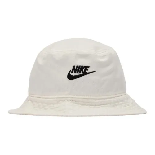 Nike Cotton Bucket hats Luce Unisex White