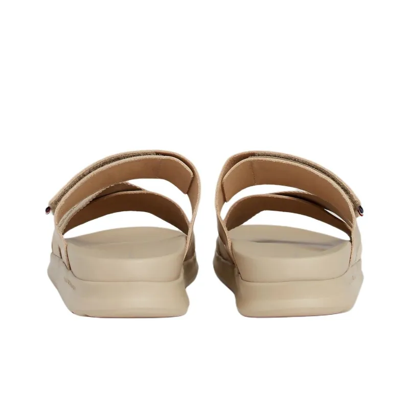 Tommy Hilfiger Abrasion-Resistant Slip-Resistant Slide Slippers Men's Beige-4
