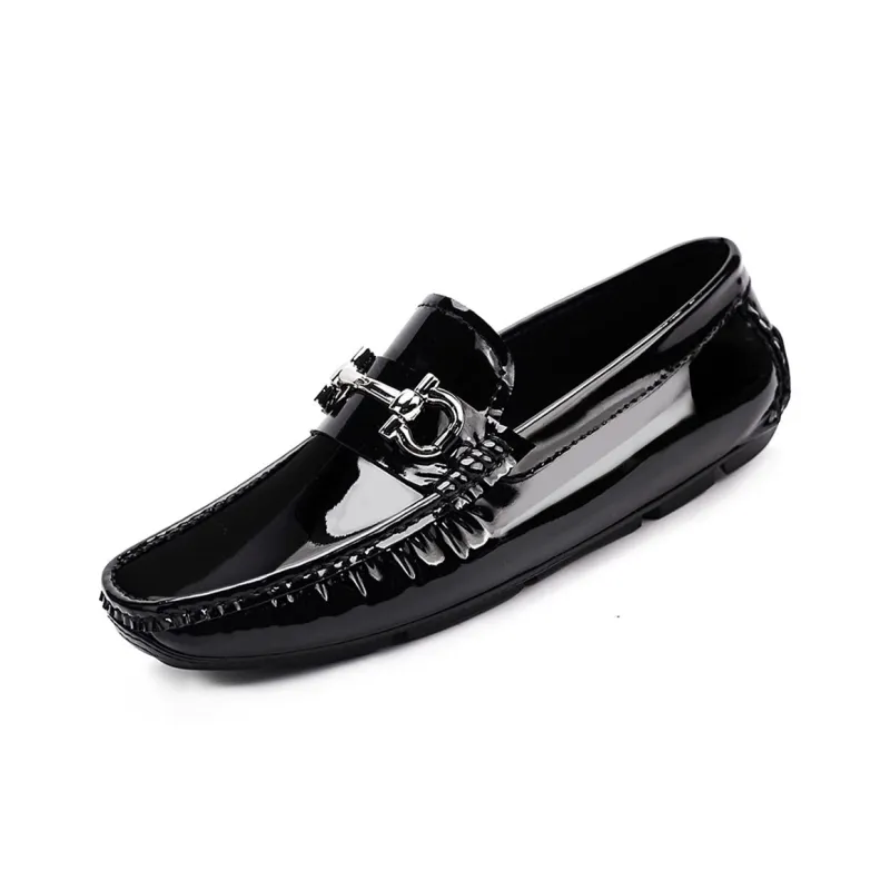 Voguhomme Men's Casual Shoes Men Low Top Black-2