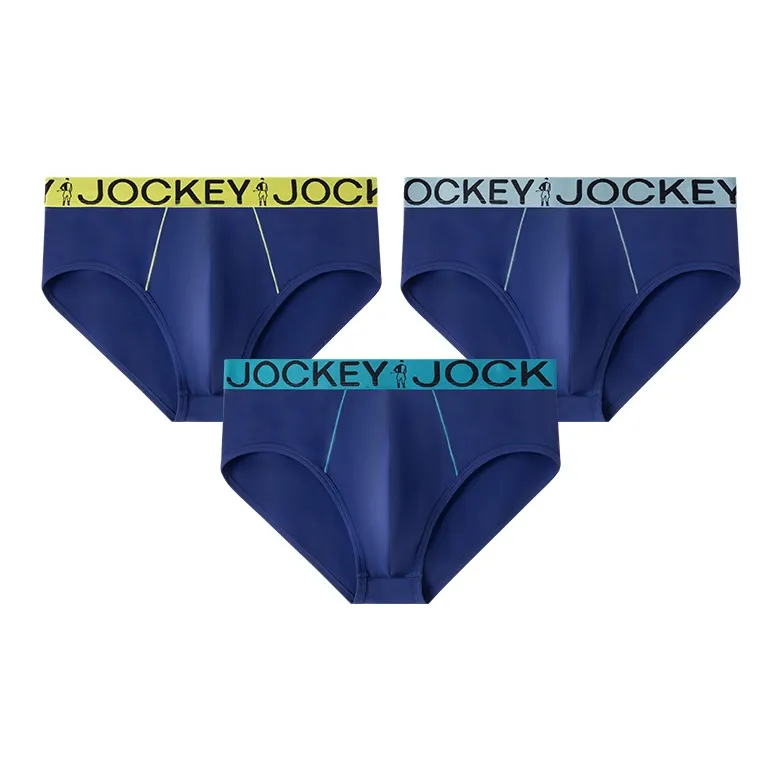 JOCKEY Underpants Men's 3 Pack Blue Black-0