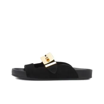 Lanvin Buckle Slides 'Black'