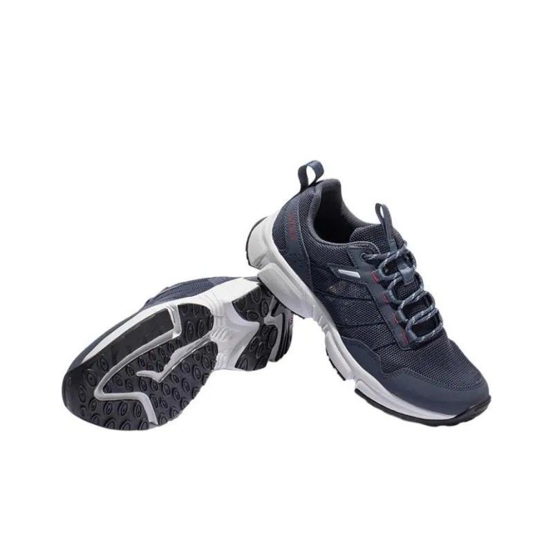 TOREAD Slip Resistant, Abrasion Resistant, Breathable Low Top Hiking Shoes Men's Blue Red-4