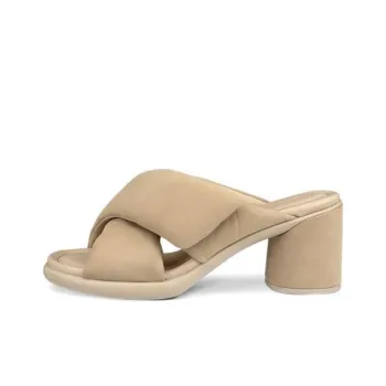 Ecco Slip Resistant Abrasion Resistant Slide Slippers Women's Light Umber