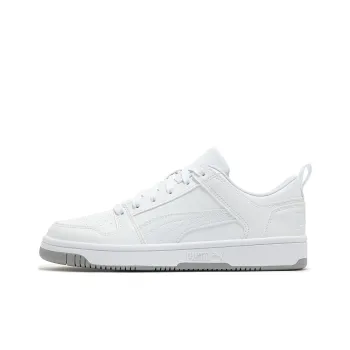 PUMA Rebound Layup Anti Slip Wear Resistant Low Top Skateboard Shoes Unisex White
