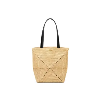 LOEWE Raffia Tote Bag, Shopping Bag, Shoulder Bag, Handbag Women's Natural