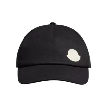 Moncler Cotton Baseball Caps Men's Black