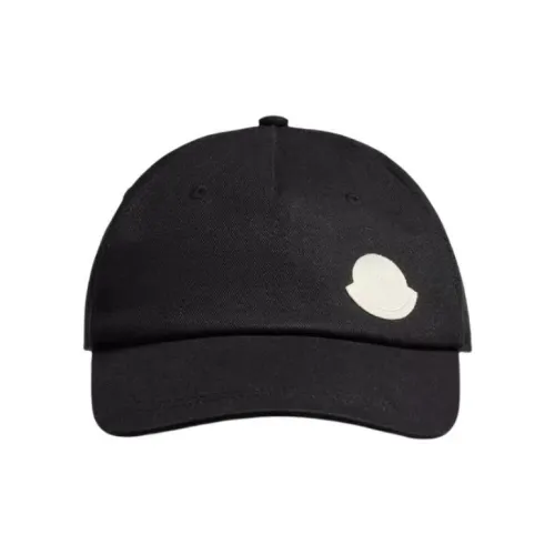 Moncler Cotton Baseball Caps Men's Black
