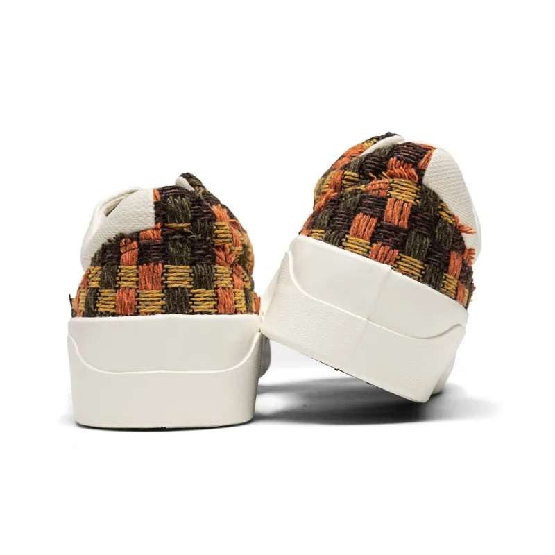 YIVELOVE Anti-Slip And Wear-Resistant Breathable Low-Top Canvas Shoes Unisex Orange-3