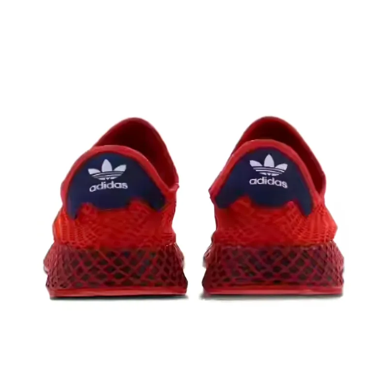 Adidas Originals Deerupt Cushioned Anti Slip And Wear Resistant Lightweight Low Top Casual Shoes Unisex Red-3
