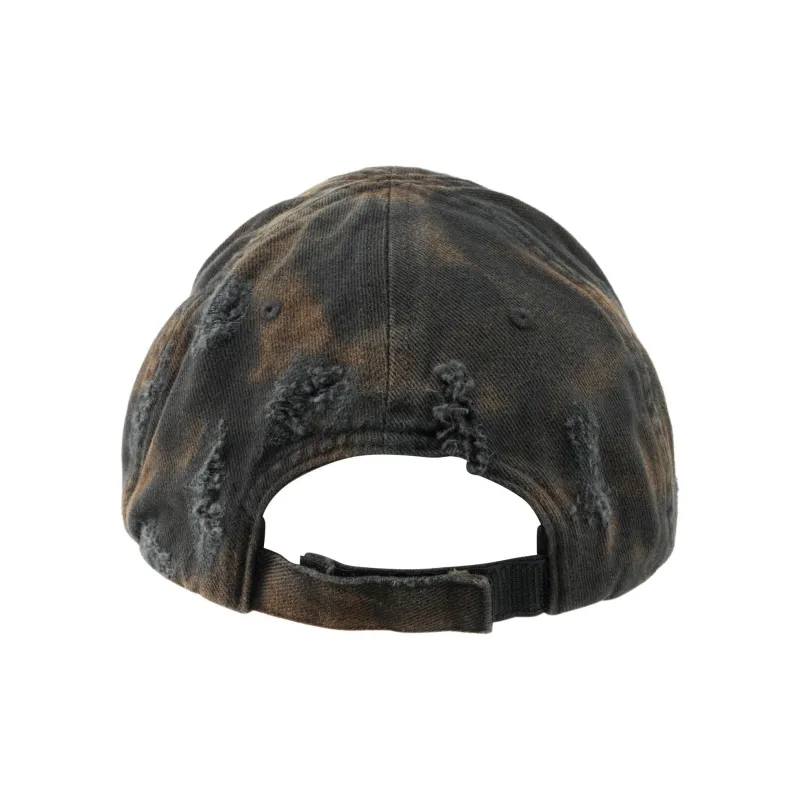 Balenciaga Bb Mode Destroyed Piercing Baseball Cap-3