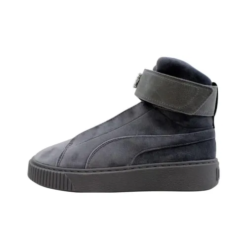 PUMA Platform Mid Velour Quiet Shade Women's