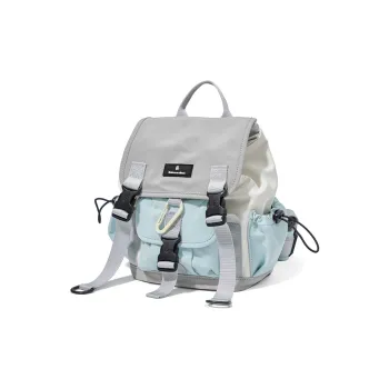 LIVEBOX EN DIRECT Nylon Small Backpack Small Size Women's Gray Green/Gray Purple/Dark Gray