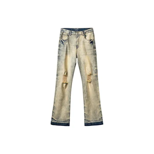 F.K.V.A Jeans Unisex Yellow Mud