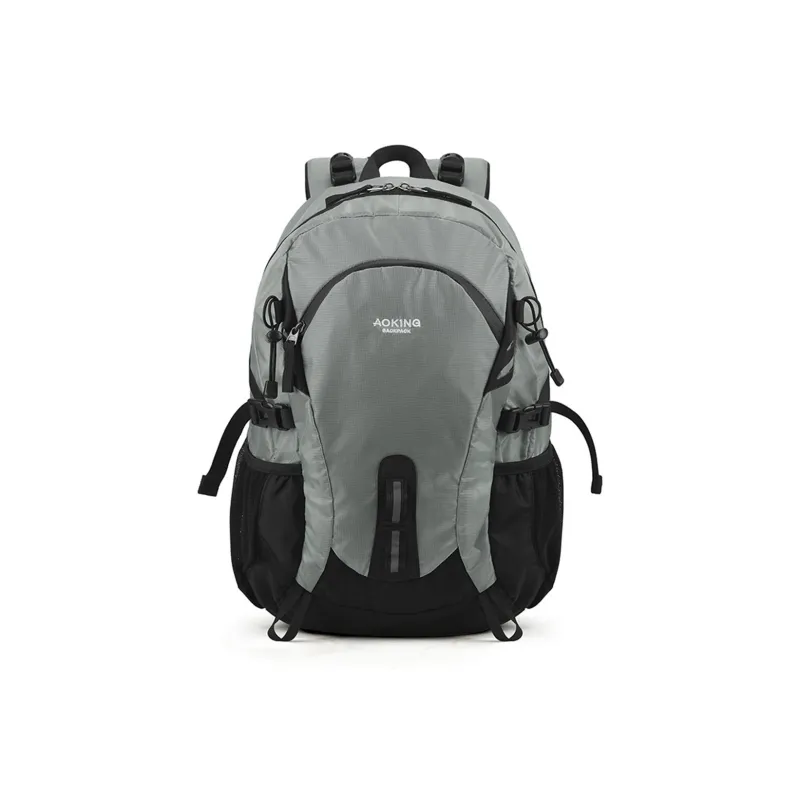 AOKING AK Canvas Breathable Lightweight Wear Resistant Water Resistant Double Shoulder Backpack-0