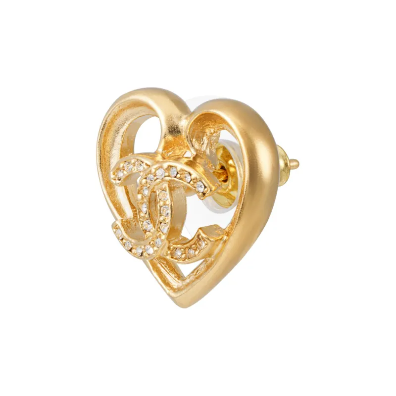 CHANEL Metal Stud Earrings Women's-2