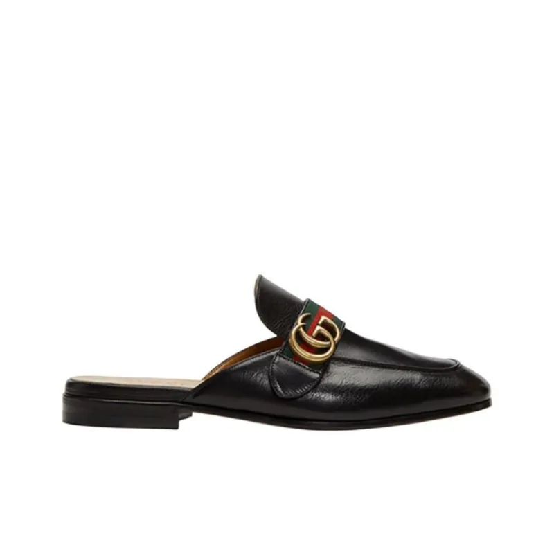 GUCCI Princetown Slipper 'Double G - Black'-1