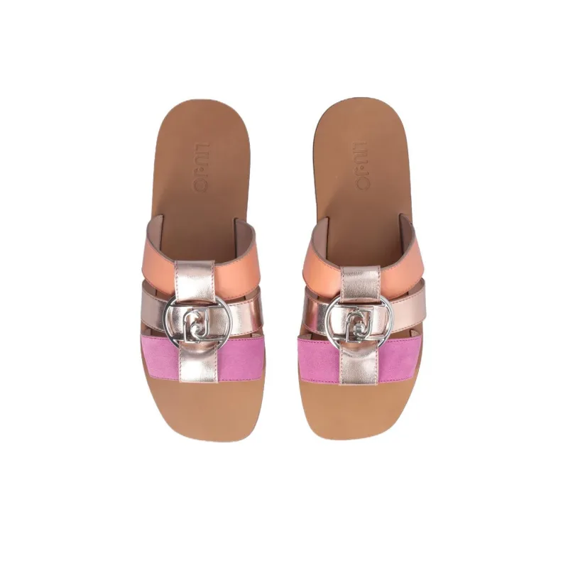 LIU JO Logo-apliqué Triple-strap Sandals-4