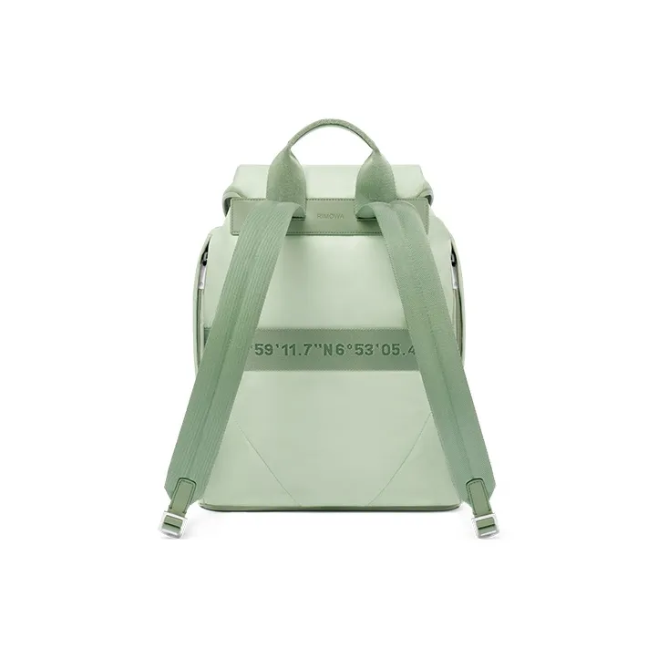 RIMOWA Recycled Nylon With Leather Backpack Large Size Men's Green-2