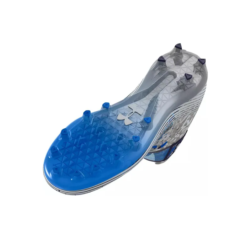 Under Armour Highlight Mc Le Usa Football Cleats 'Grey Blue Red'-4