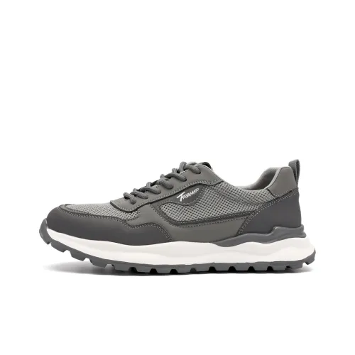 TRUMPPIPE Casual Shoes Men Low-Top Gray