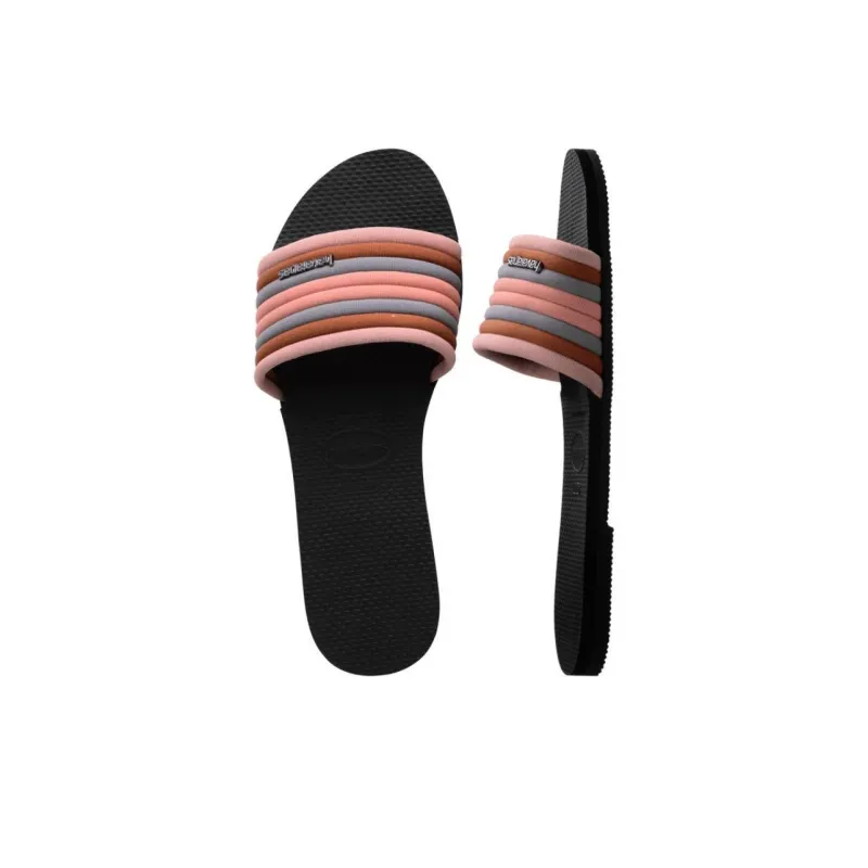 Havaianas Woven Slide Slippers Women's Black-5