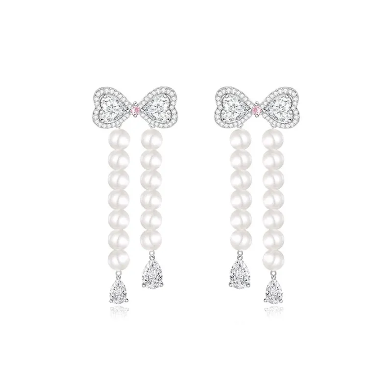 FANCI S925 Silver Set With Gemstones Earrings Women's-0
