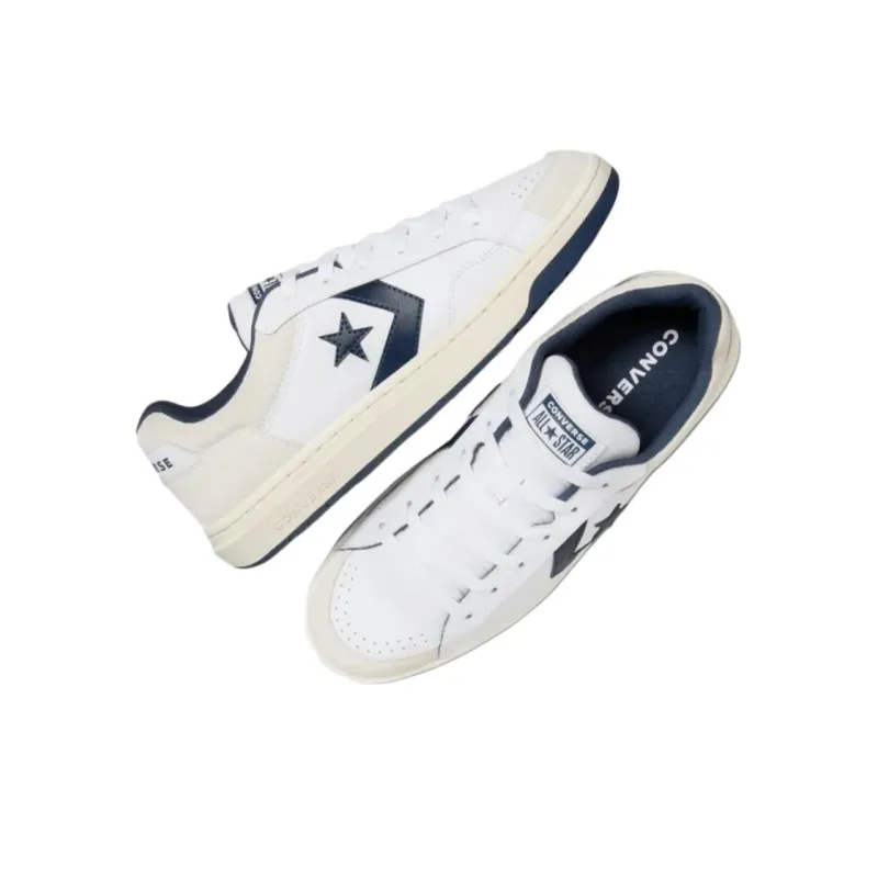 Converse Pro Blaze Classic Wear resistant And Lightweight Low Top Vintage Basketball Shoes Unisex White-3