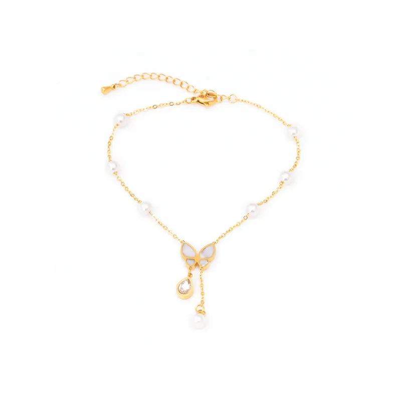 CHIEMOT Titanium Steel Anklets Women's-0