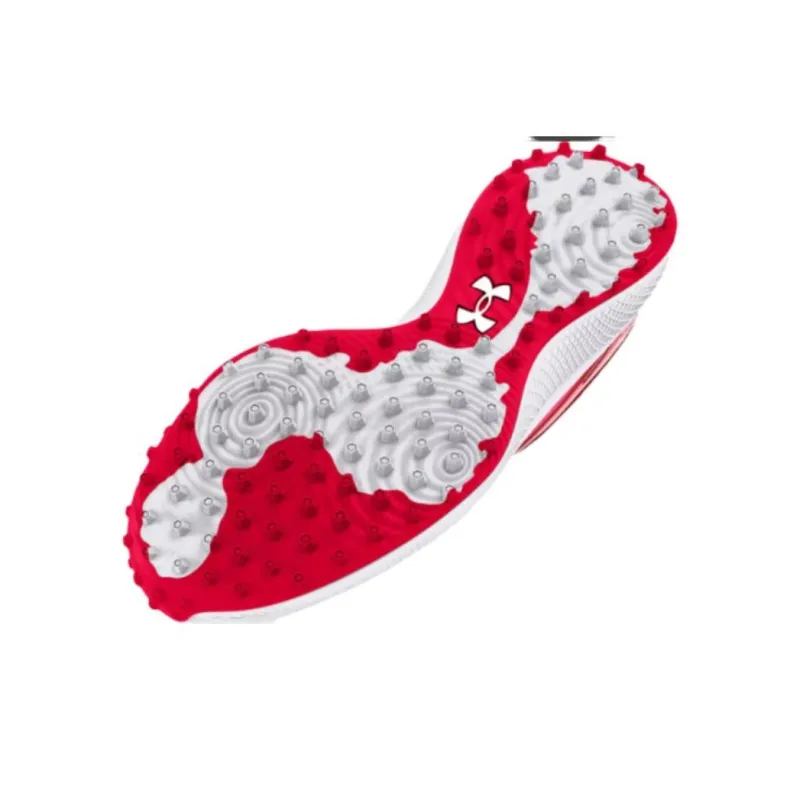 Under Armour Cushioning, Wear Resistant Low Top Training Shoes Unisex Red White-4
