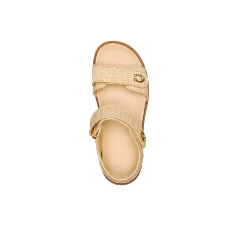 COACH Brynn Beach Sandals Women's Yellow-3