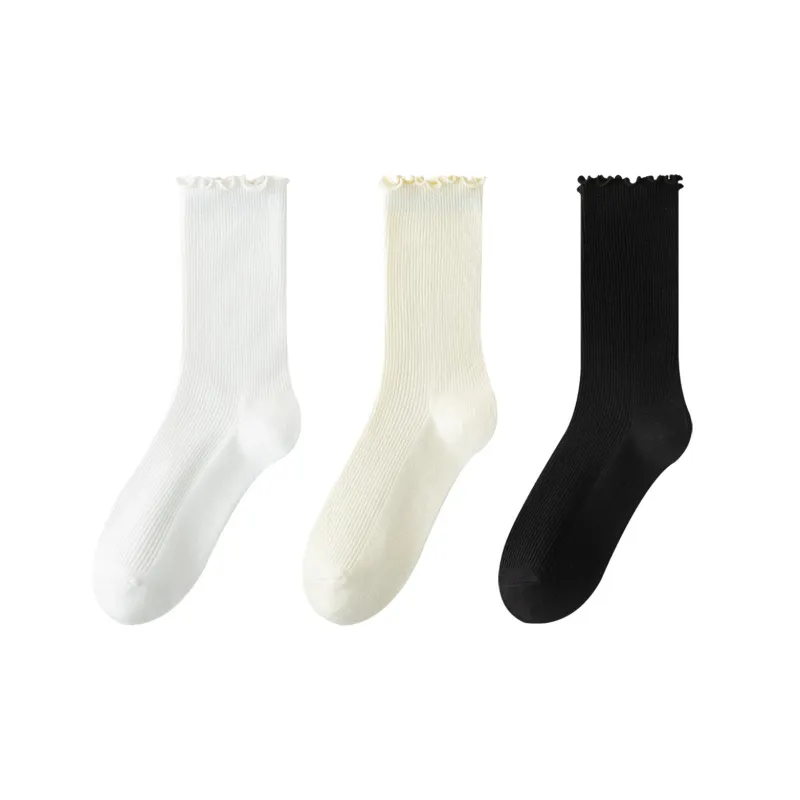 XXLLG Mid Calf Socks Women's 3 Pack-9