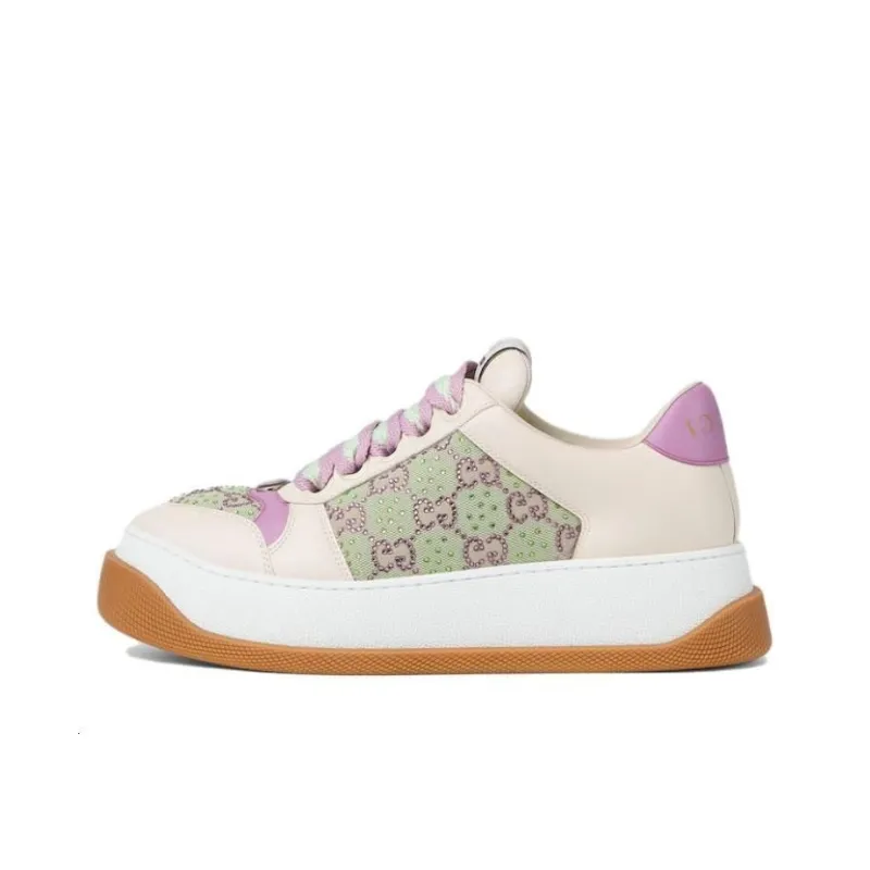 GUCCI Women's Screener 'GG Crystals Purple Enamel Detail' Women's-0