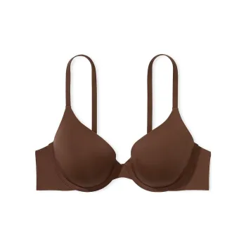 Victoria's Secret THE T-SHIRT Logo Strap Perfect Coverage Bra/Ganache Bra Women's Brown