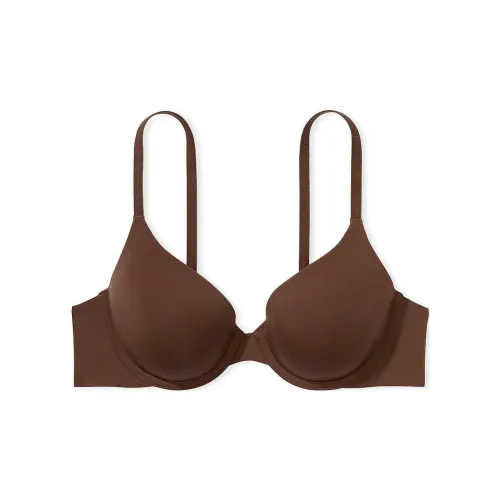 Victoria's Secret THE T-SHIRT Logo Strap Perfect Coverage Bra/Ganache Bra Women's Brown
