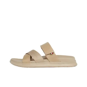 Tommy Hilfiger Abrasion-Resistant Slip-Resistant Slide Slippers Men's Beige