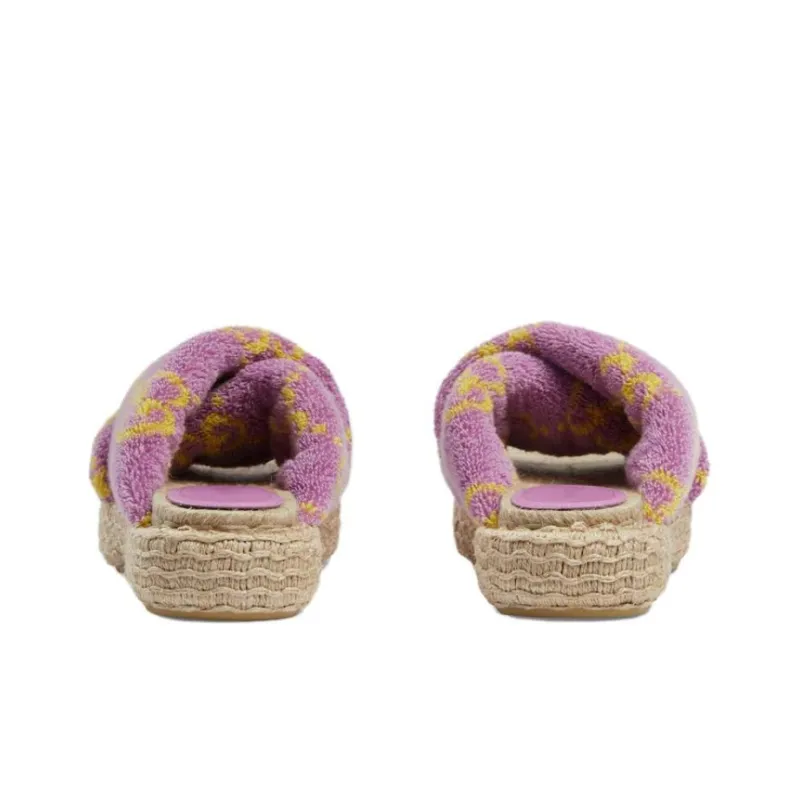 GUCCI Slide Slippers Women's Purple-3
