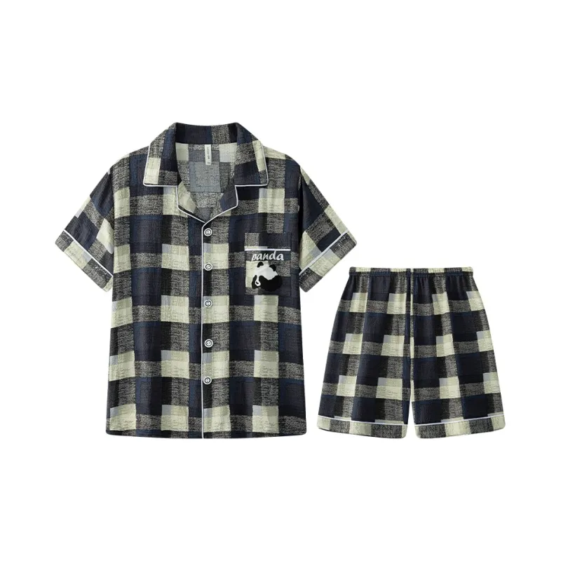 William Pajama Set Men's Gray Green-0