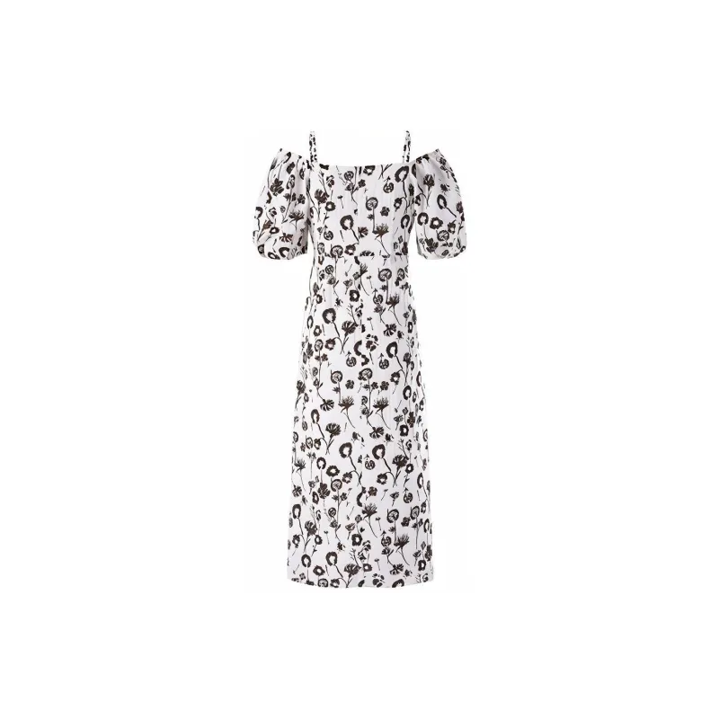 PEACEBIRD Short Sleeved Dress Women's White-1