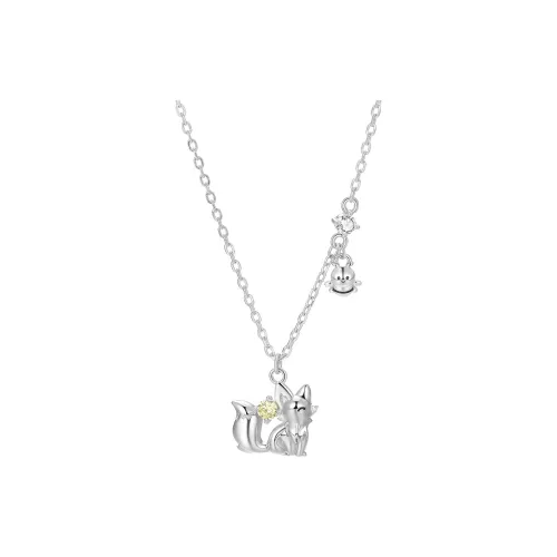 Clect S925 Silver Necklaces Women's Green