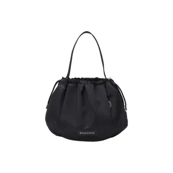 DESCENTE Polyester Bucket Bag, Handbag, Shoulder Bag, Crossbody Bag Women's Black