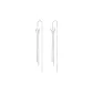 Butterfly Drop Earrings White Gold
