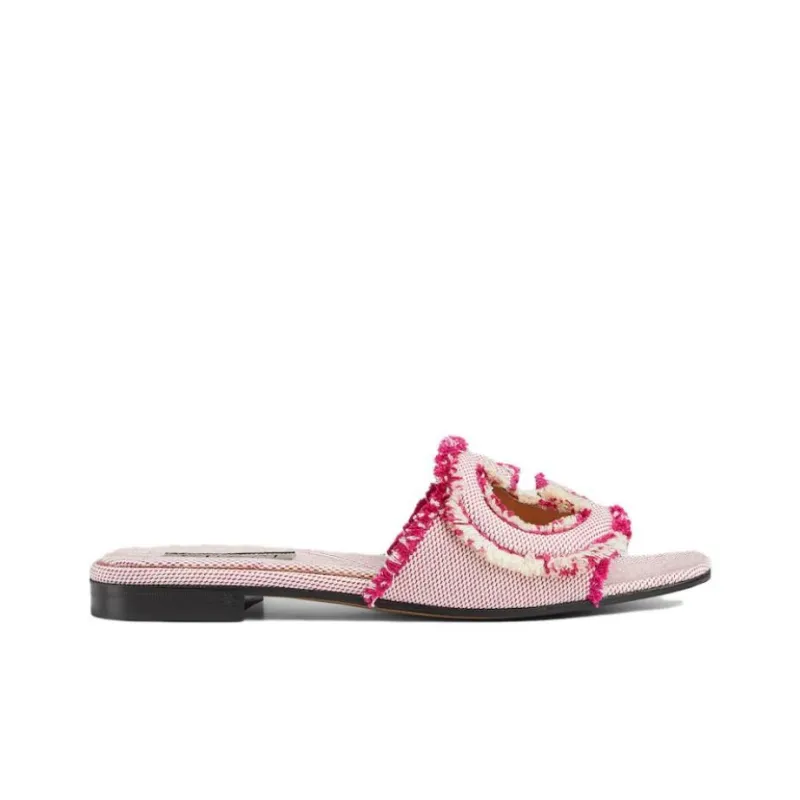 GUCCI Interlocking Slide Slippers Women's Fuchsia-1