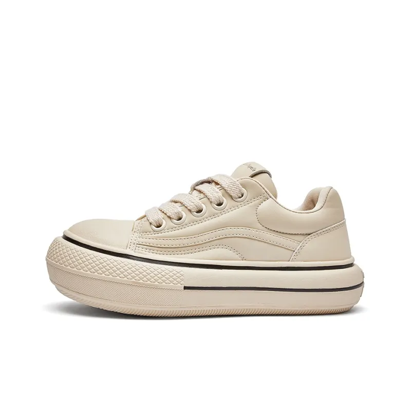La Chapelle Abrasion Resistant Breathable Height Increasing Low Top Skateboard Shoes Women's-0